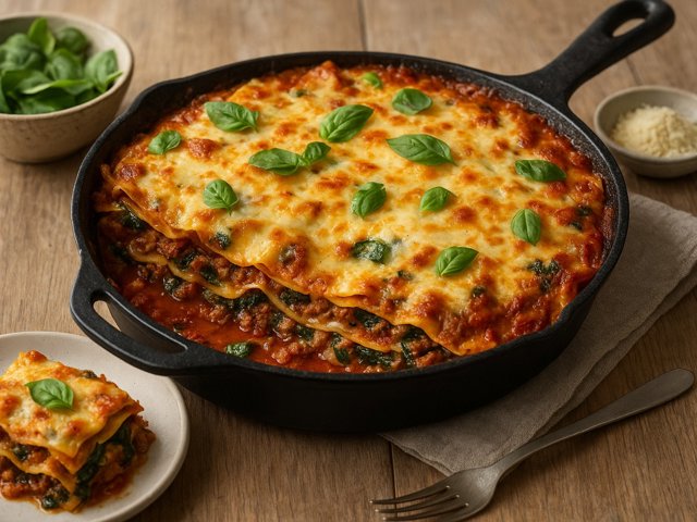 Dinner — Italian Gladiator Beef Lasagne Skillet
