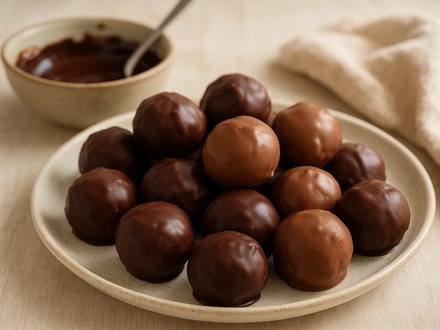 Dipped Chocolate Truffles