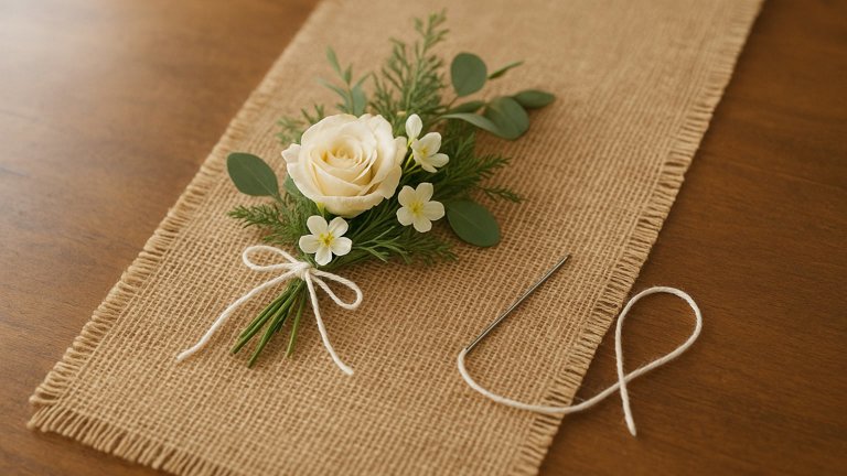 DIY: BURLAP HOLIDAY TABLE RUNNERS