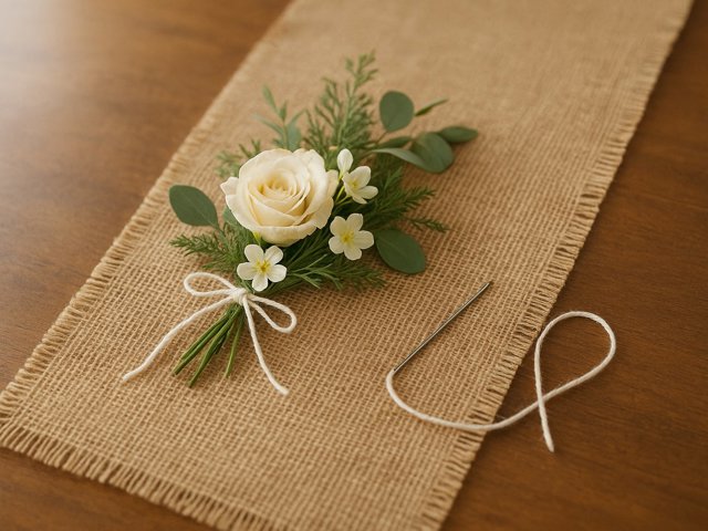 DIY: Burlap Holiday Table Runners