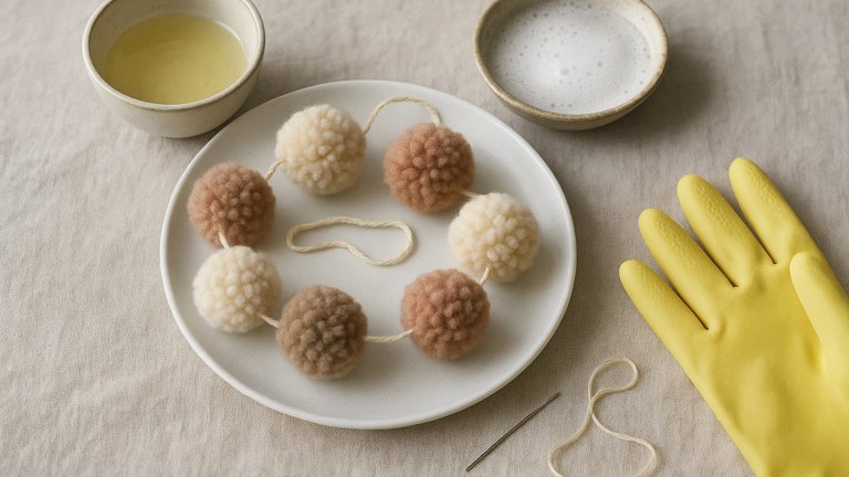 DIY: WOOL POM-POM GARLANDS