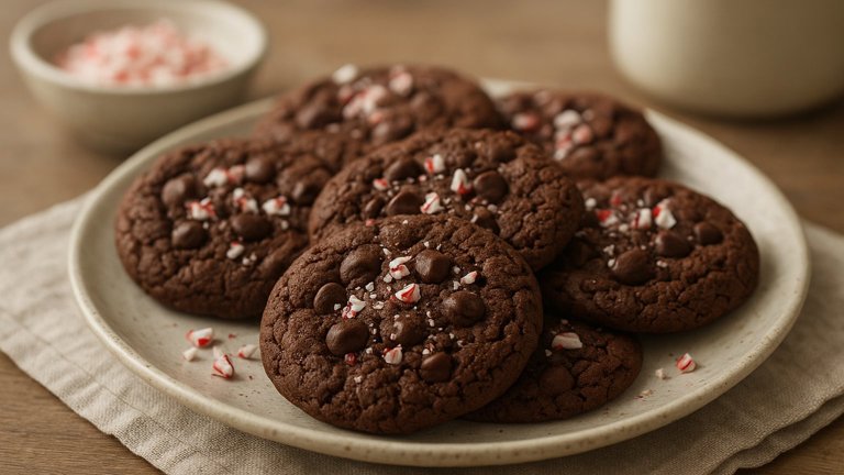 Double-Chocolate Peppermint Cookies