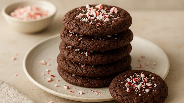 Double-Chocolate Peppermint Cookies