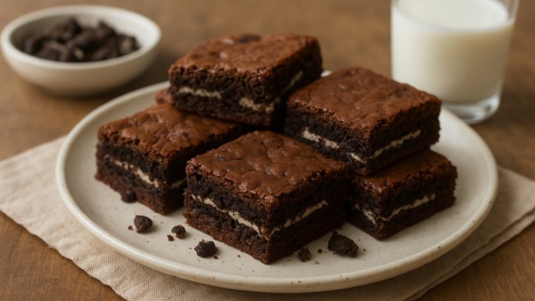 Double-Stuffed Brownies