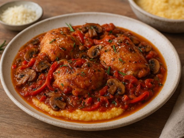 Easy Chicken Cacciatore