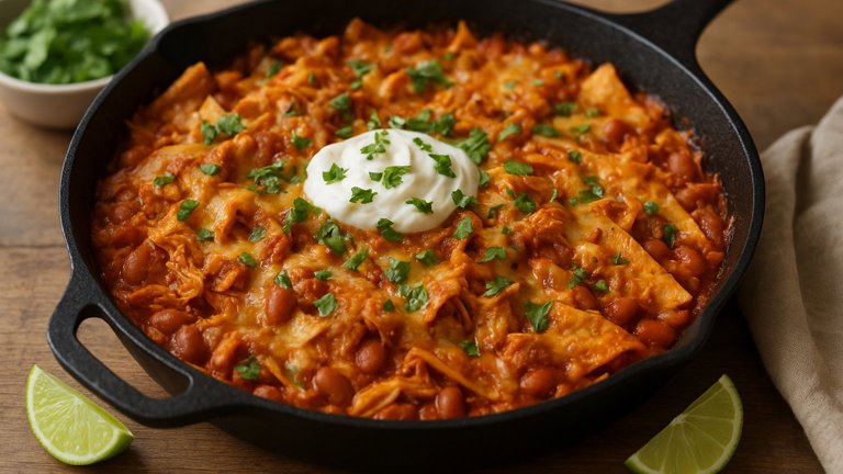 EASY Chicken Enchilada Skillet