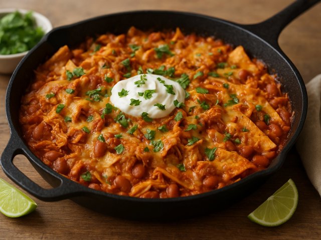 EASY Chicken Enchilada Skillet