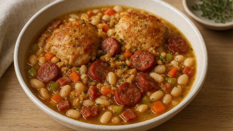 Chicken, Sausage & White Bean Stew