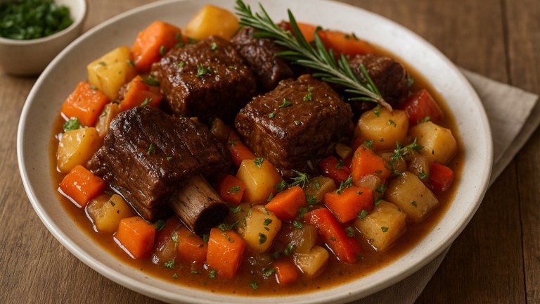 Easy Slow Cooker Short Ribs