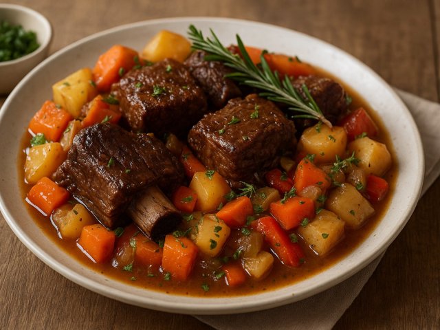 Easy Slow Cooker Short Ribs