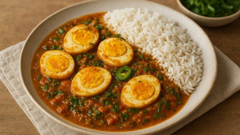 Egg and Watercress Curry