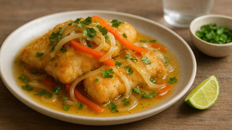 Escabeche (Spanish Marinated Fried Fish)
