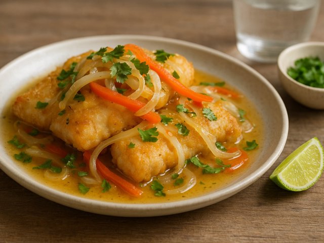 Escabeche (Spanish Marinated Fried Fish)