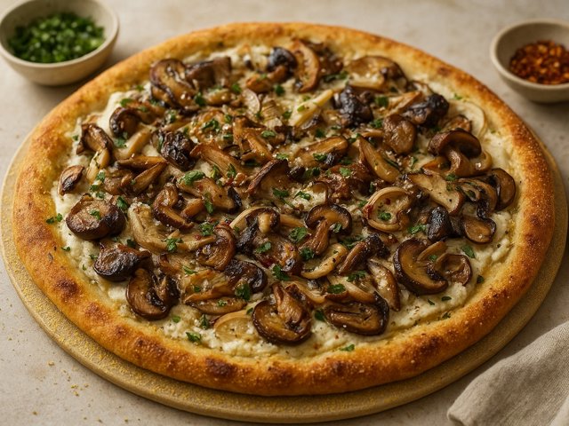 Fall Mushroom Pizza