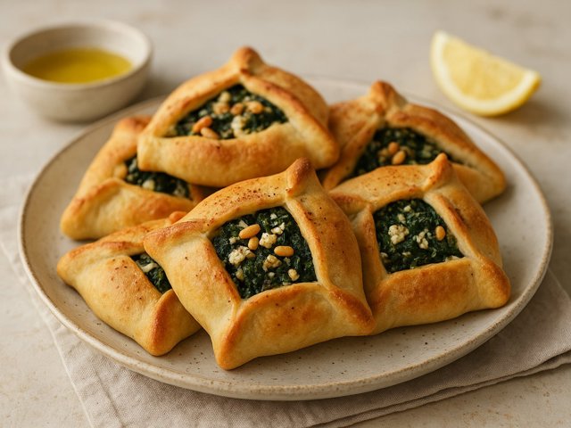 Fatayer BI Sabanekh (Lebanese Spinach Pies)