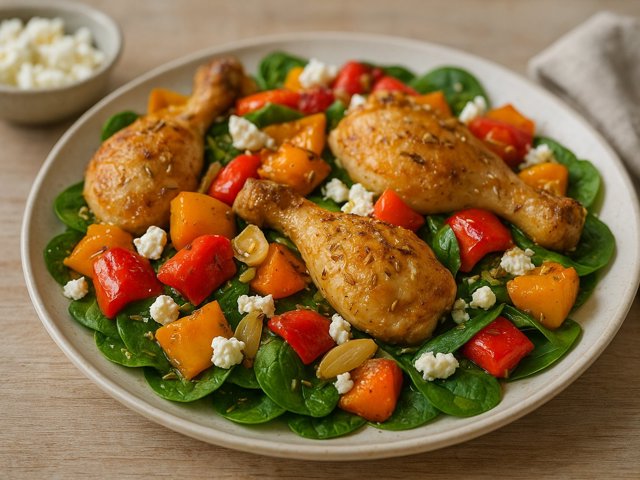 Fennel Roasted Chicken & Peppers