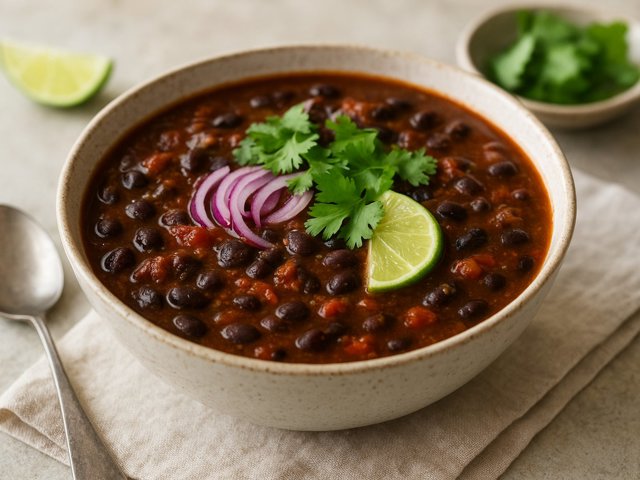 Fiery Black Bean Soup