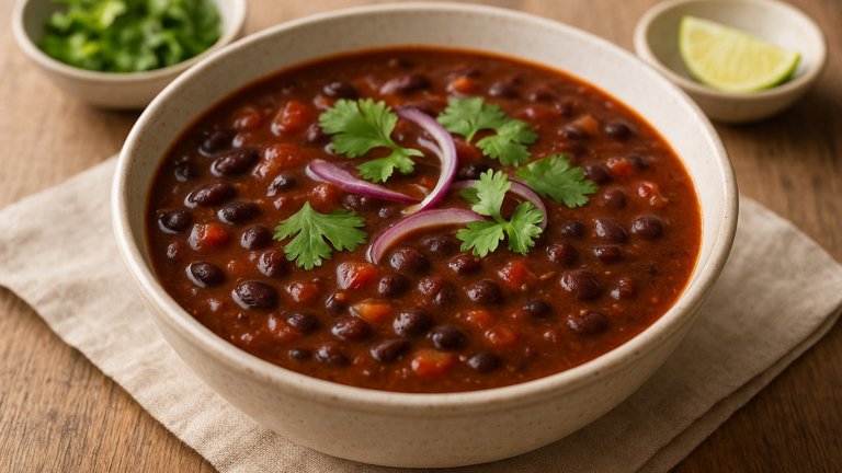 Fiery Black Bean Soup