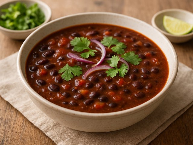Fiery Black Bean Soup