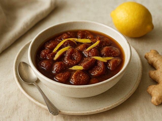 Fig Compote With Lemon And Ginger