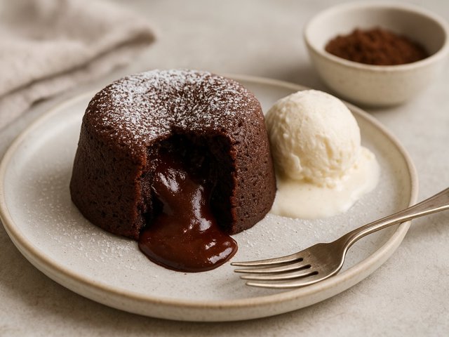 Flourless Chipotle Chocolate Pop-Up Cakes