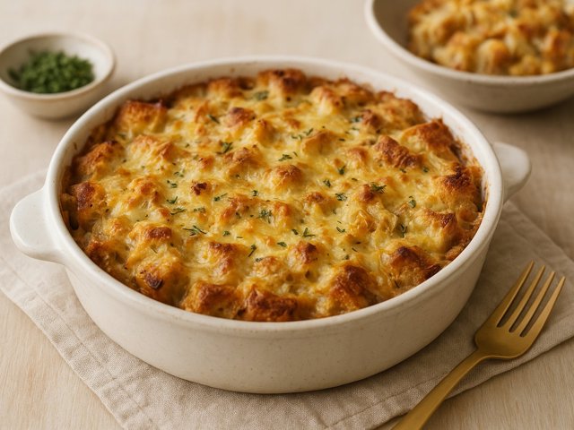 French Onion Soup-Strata