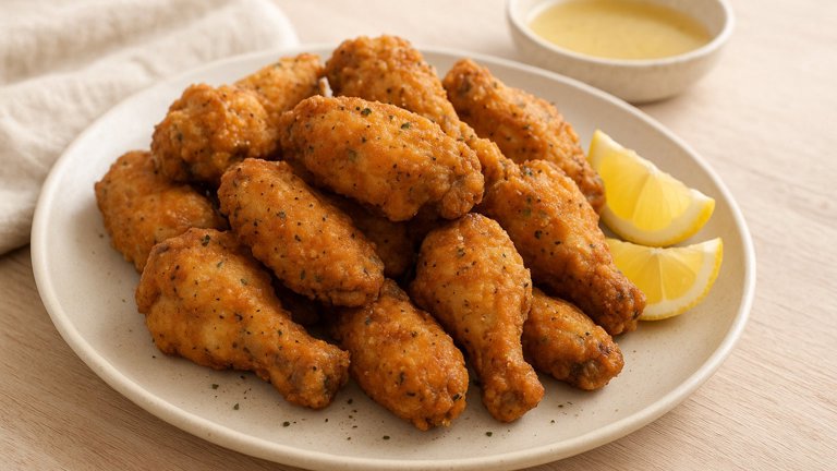 Fried Lemon Pepper Wings