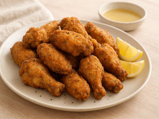 Fried Lemon Pepper Wings