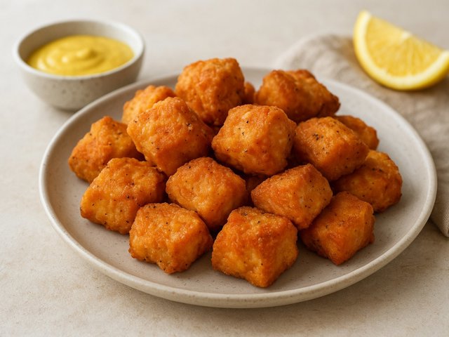 Fried Salmon Bites