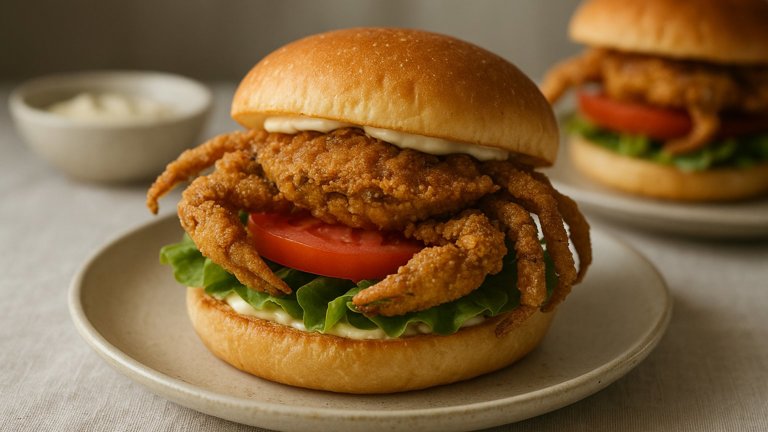 Fried Soft-Shell Crab Sandwich