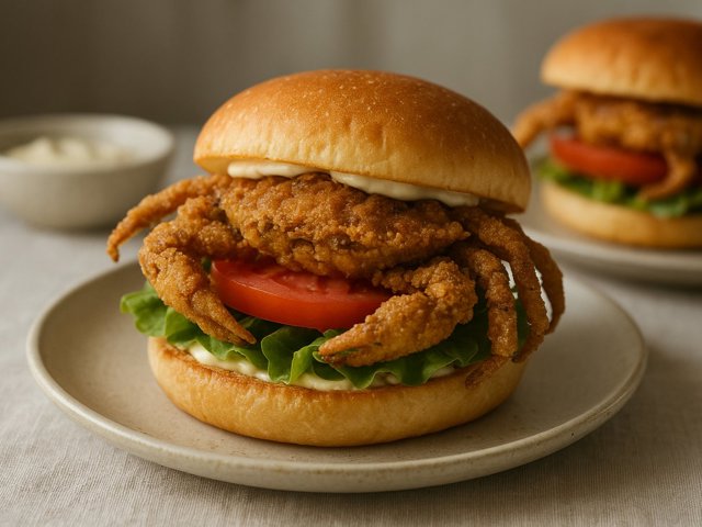 Fried Soft-Shell Crab Sandwich