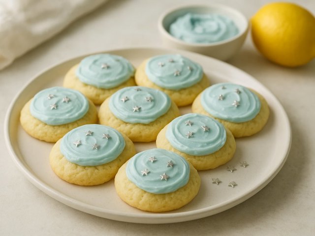 Frosted Lemon Ricotta Cookies