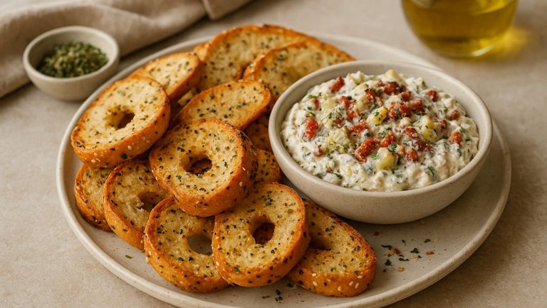 GARLIC BAGEL CHIPS