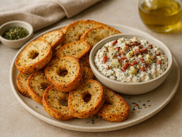 Garlic Bagel Chips