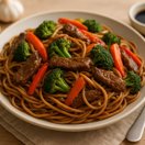 Ginger Beef Vegetable Noodles thumbnail