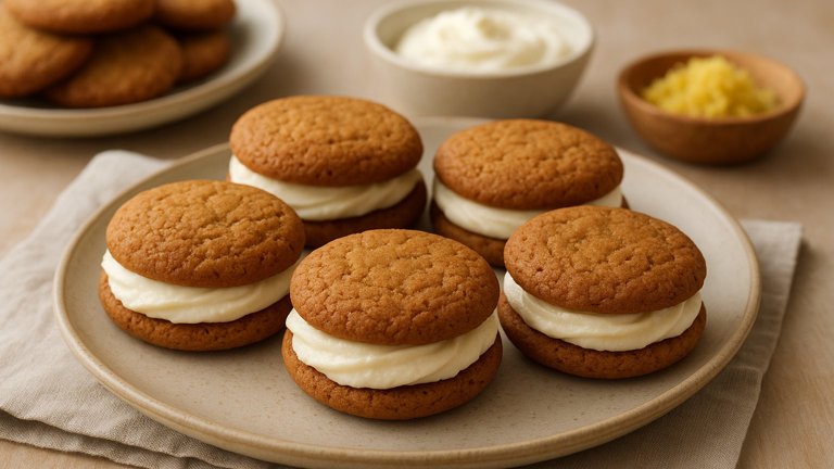 Ginger & Cream Sandwich Bites