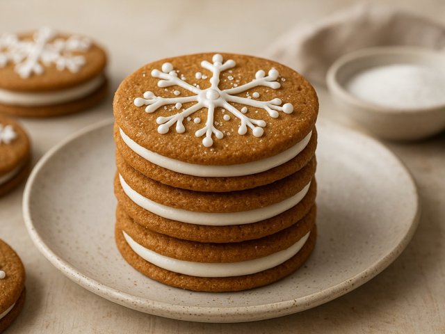 Gingerbread Sandwich Cookies