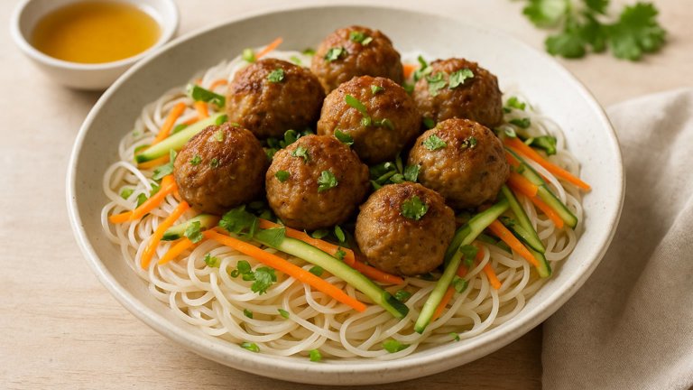 Gingery Pork Meatballs