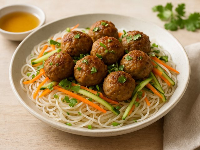 Gingery Pork Meatballs