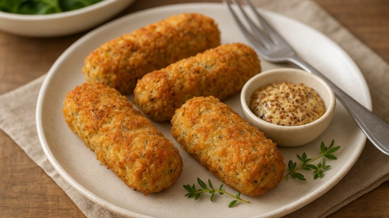 Glamorgan Sausages (Vegetarian LEEK AND Cheese “Sausages”)