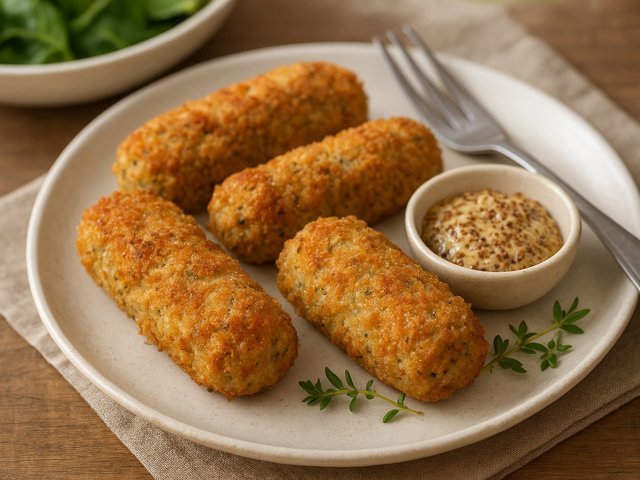 Glamorgan Sausages (Vegetarian Leek And Cheese “Sausages”)