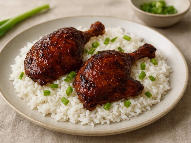 Glazed Grilled Duck Legs