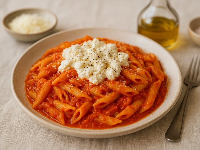 Goat Cheese Arrabbiate Vegetarian