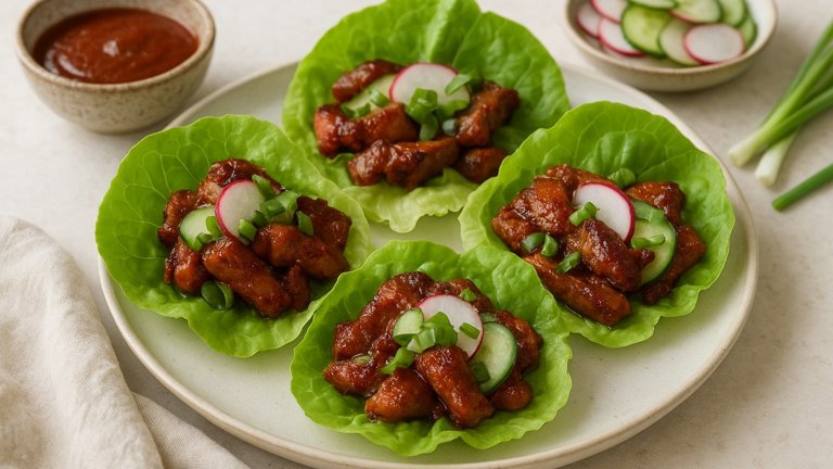 Gochujang Pork Lettuce Wraps