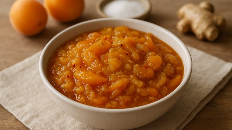 Golden Apricot Ginger Chutney