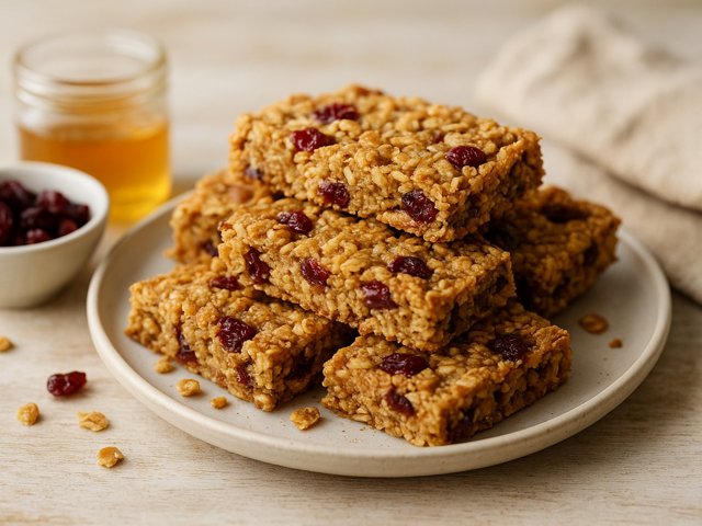 Grab-And-Go Cranberry Granola Bars