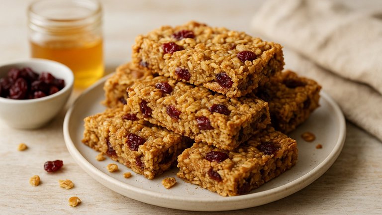 Grab-and-Go Cranberry Granola Bars