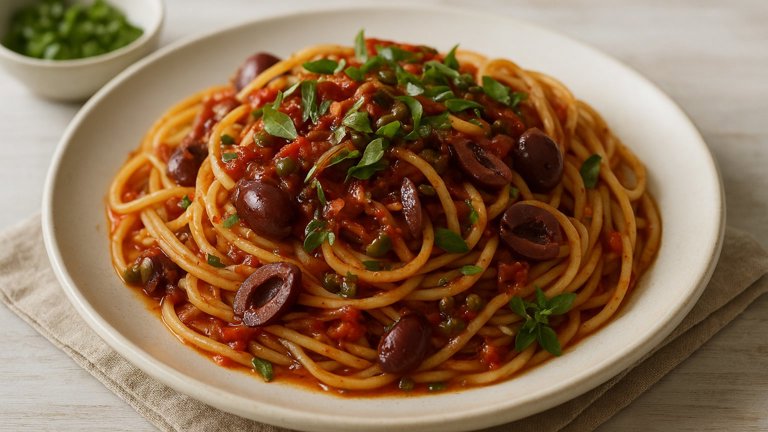 Grandma Maria’s Pasta Puttanesca (Pasta À LA Whore)