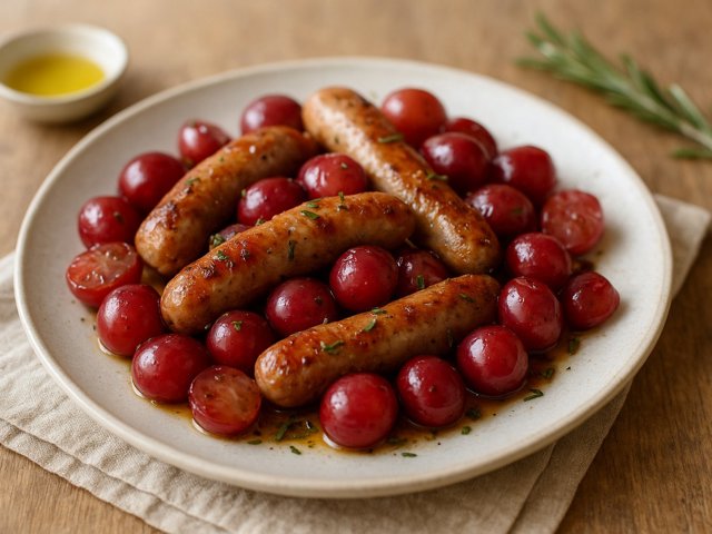 Grapes And Sausages