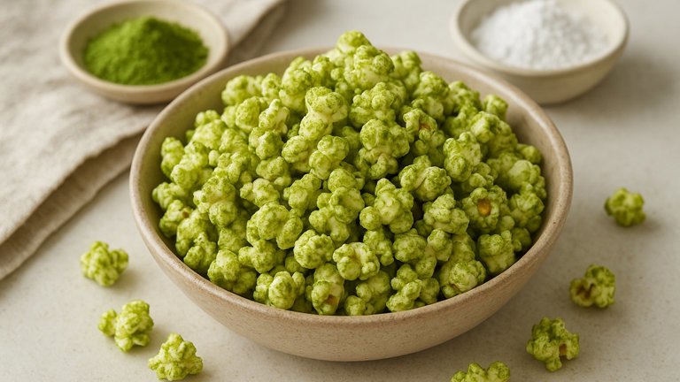 Green Matcha Popcorn